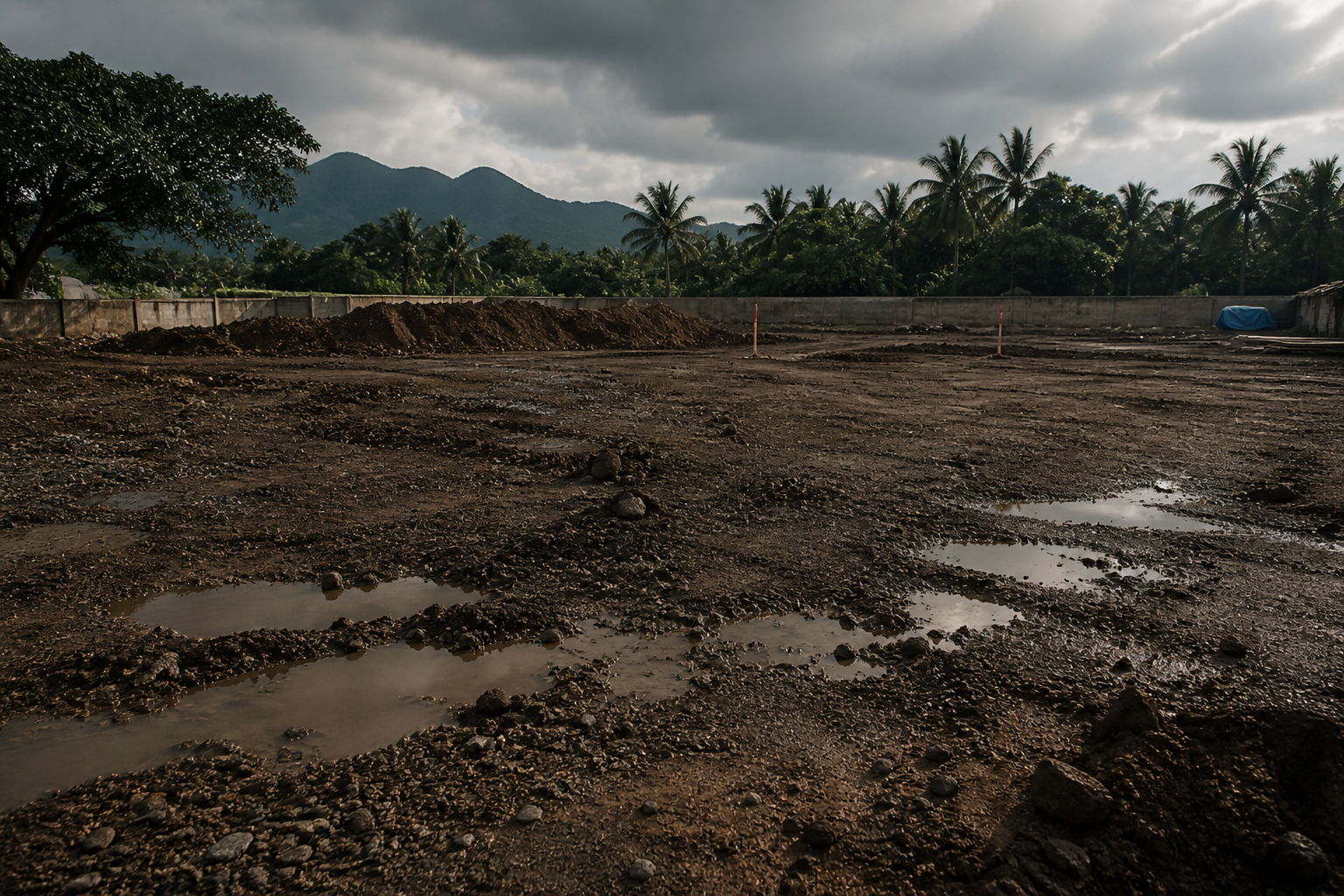 Site conditions before geophysical survey